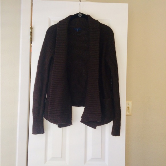 #SWT7 GAP BROWN KNIT CARDIGAN - Picture 1 of 7